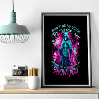 Witch Skull Canvas Wall Art Don't Be So Quick To Judge Me - Wonder Print Shop