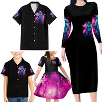 Witch Skull Family Matching Long Sleeve Bodycon Dress and Hawaiian Shirt Don't Be So Quick To Judge Me - Wonder Print Shop