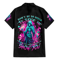 Witch Skull Family Matching Mermaid Dress and Hawaiian Shirt Don't Be So Quick To Judge Me - Wonder Print Shop