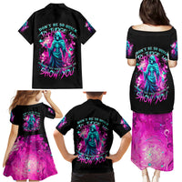 Witch Skull Family Matching Puletasi Dress and Hawaiian Shirt Don't Be So Quick To Judge Me - Wonder Print Shop