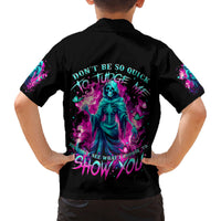 Witch Skull Family Matching Summer Maxi Dress and Hawaiian Shirt Don't Be So Quick To Judge Me - Wonder Print Shop