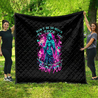 Witch Skull Quilt Don't Be So Quick To Judge Me - Wonder Print Shop