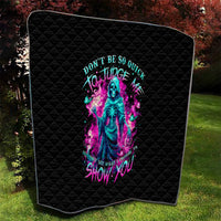 Witch Skull Quilt Don't Be So Quick To Judge Me - Wonder Print Shop