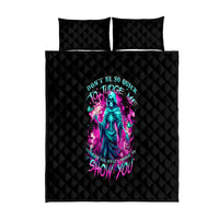Witch Skull Quilt Bed Set Don't Be So Quick To Judge Me - Wonder Print Shop
