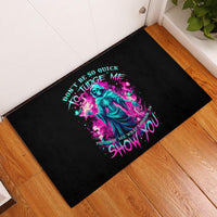 Witch Skull Rubber Doormat Don't Be So Quick To Judge Me - Wonder Print Shop