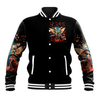 Fairy Skull Baseball Jacket Hello Darkness My Old Friend - Wonder Print Shop
