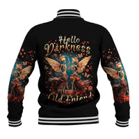 Fairy Skull Baseball Jacket Hello Darkness My Old Friend - Wonder Print Shop