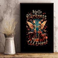 Fairy Skull Canvas Wall Art Hello Darkness My Old Friend - Wonder Print Shop