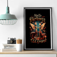 Fairy Skull Canvas Wall Art Hello Darkness My Old Friend - Wonder Print Shop