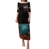 Fairy Skull Family Matching Puletasi Dress and Hawaiian Shirt Hello Darkness My Old Friend - Wonder Print Shop