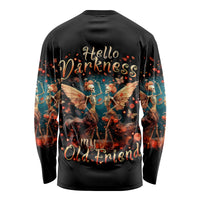 Fairy Skull Long Sleeve Shirt Hello Darkness My Old Friend - Wonder Print Shop