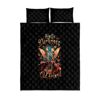 Fairy Skull Quilt Bed Set Hello Darkness My Old Friend - Wonder Print Shop