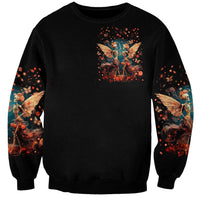 Fairy Skull Sweatshirt Hello Darkness My Old Friend - Wonder Print Shop