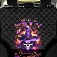 Witch Skull Back Car Seat Cover Don't Try To Figure Me Out - Wonder Print Shop