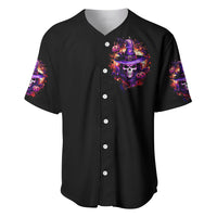 Witch Skull Baseball Jersey Don't Try To Figure Me Out - Wonder Print Shop