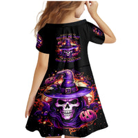 Witch Skull Family Matching Mermaid Dress and Hawaiian Shirt Don't Try To Figure Me Out - Wonder Print Shop