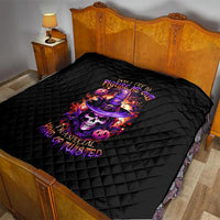 Witch Skull Quilt Don't Try To Figure Me Out - Wonder Print Shop