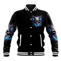 Wings Skull Baseball Jacket Heaven Don't Want Me Hell Afraid I Take Over - Wonder Print Shop