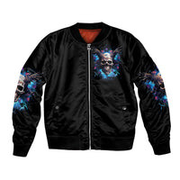 Wings Skull Bomber Jacket Heaven Don't Want Me Hell Afraid I Take Over - Wonder Print Shop