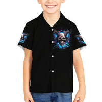 Wings Skull Kid Hawaiian Shirt Heaven Don't Want Me Hell Afraid I Take Over - Wonder Print Shop
