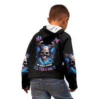 Wings Skull Kid Hoodie Heaven Don't Want Me Hell Afraid I Take Over - Wonder Print Shop