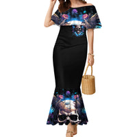 Wings Skull Mermaid Dress Heaven Don't Want Me Hell Afraid I Take Over - Wonder Print Shop