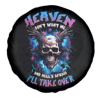 Wings Skull Spare Tire Cover Heaven Don't Want Me Hell Afraid I Take Over - Wonder Print Shop