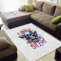 Bat Skull Area Rug I Talk I Smile But Be Carefull When I Silent - Wonder Print Shop