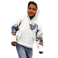 Bat Skull Kid Hoodie I Talk I Smile But Be Carefull When I Silent - Wonder Print Shop