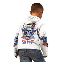 Bat Skull Kid Hoodie I Talk I Smile But Be Carefull When I Silent - Wonder Print Shop