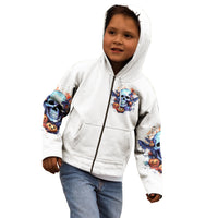 Bat Skull Kid Hoodie I Talk I Smile But Be Carefull When I Silent - Wonder Print Shop