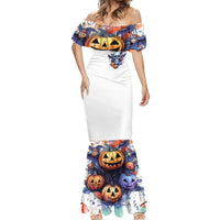 Bat Skull Mermaid Dress I Talk I Smile But Be Carefull When I Silent - Wonder Print Shop