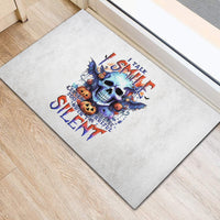 Bat Skull Rubber Doormat I Talk I Smile But Be Carefull When I Silent - Wonder Print Shop