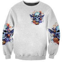 Bat Skull Sweatshirt I Talk I Smile But Be Carefull When I Silent - Wonder Print Shop