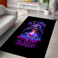 Witch Skull Area Rug I'm A Grumpy Old Witch - Wonder Print Shop
