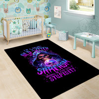 Witch Skull Area Rug I'm A Grumpy Old Witch - Wonder Print Shop