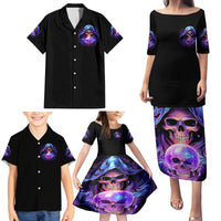 Witch Skull Family Matching Puletasi Dress and Hawaiian Shirt I'm A Grumpy Old Witch - Wonder Print Shop