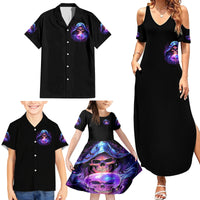 Witch Skull Family Matching Summer Maxi Dress and Hawaiian Shirt I'm A Grumpy Old Witch - Wonder Print Shop