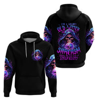 Witch Skull Hoodie I'm A Grumpy Old Witch - Wonder Print Shop