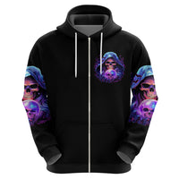 Witch Skull Hoodie I'm A Grumpy Old Witch - Wonder Print Shop