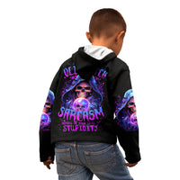 Witch Skull Kid Hoodie I'm A Grumpy Old Witch - Wonder Print Shop