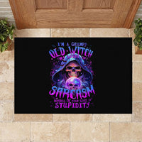 Witch Skull Rubber Doormat I'm A Grumpy Old Witch - Wonder Print Shop