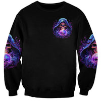 Witch Skull Sweatshirt I'm A Grumpy Old Witch - Wonder Print Shop