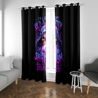 Witch Skull Window Curtain I'm A Grumpy Old Witch - Wonder Print Shop