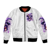 Witch Skull Bomber Jacket I'm A Haunt Mess - Wonder Print Shop