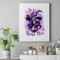 Witch Skull Canvas Wall Art I'm A Haunt Mess - Wonder Print Shop