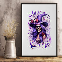 Witch Skull Canvas Wall Art I'm A Haunt Mess - Wonder Print Shop