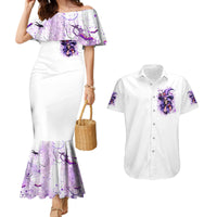 Witch Skull Couples Matching Mermaid Dress and Hawaiian Shirt I'm A Haunt Mess - Wonder Print Shop