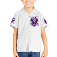 Witch Skull Family Matching Short Sleeve Bodycon Dress and Hawaiian Shirt I'm A Haunt Mess - Wonder Print Shop