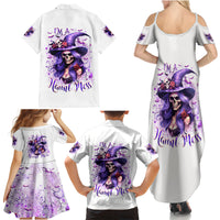 Witch Skull Family Matching Summer Maxi Dress and Hawaiian Shirt I'm A Haunt Mess - Wonder Print Shop
